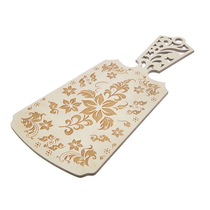 Доска разделочная, с ручкой, "Хороший подарок" в упаковке