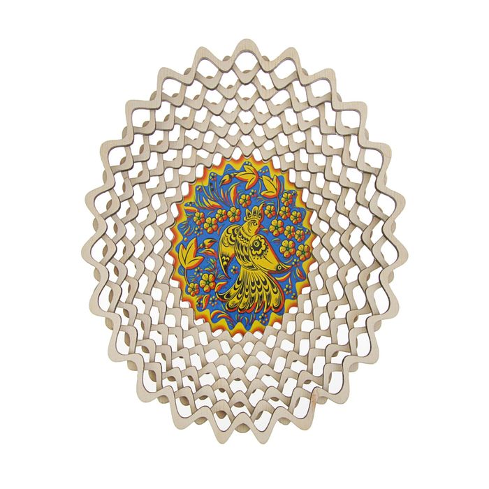 Сухарница средняя, овальная, цветная МИКС