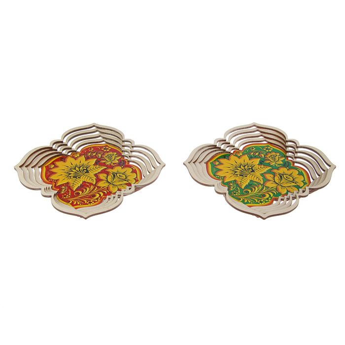 Тарелка маленькая, квадратная МИКС