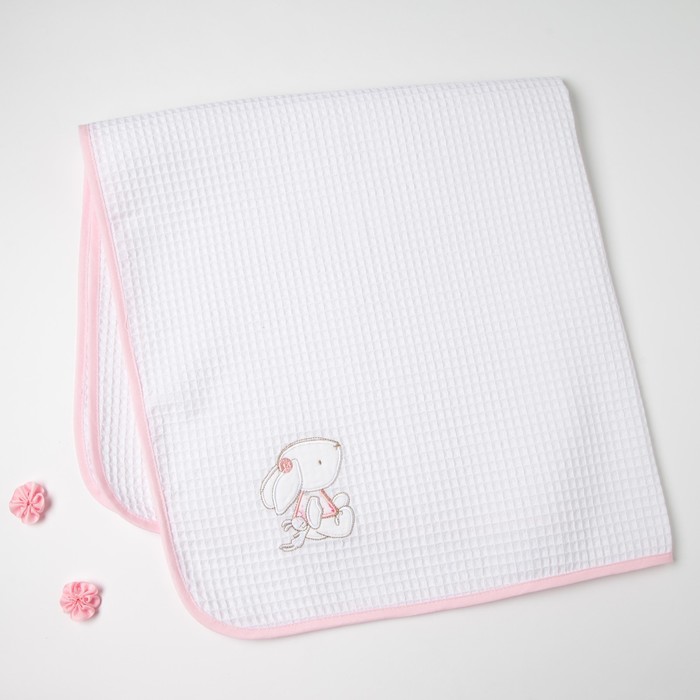 Полотенце вафельное "Этелька" Друзья 82х82 см, цвет бежевый 100% хл, 260 гр/м2