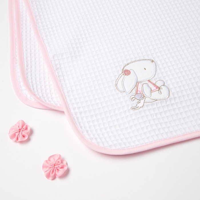 Полотенце вафельное "Этелька" Друзья 82х82 см, цвет бежевый 100% хл, 260 гр/м2