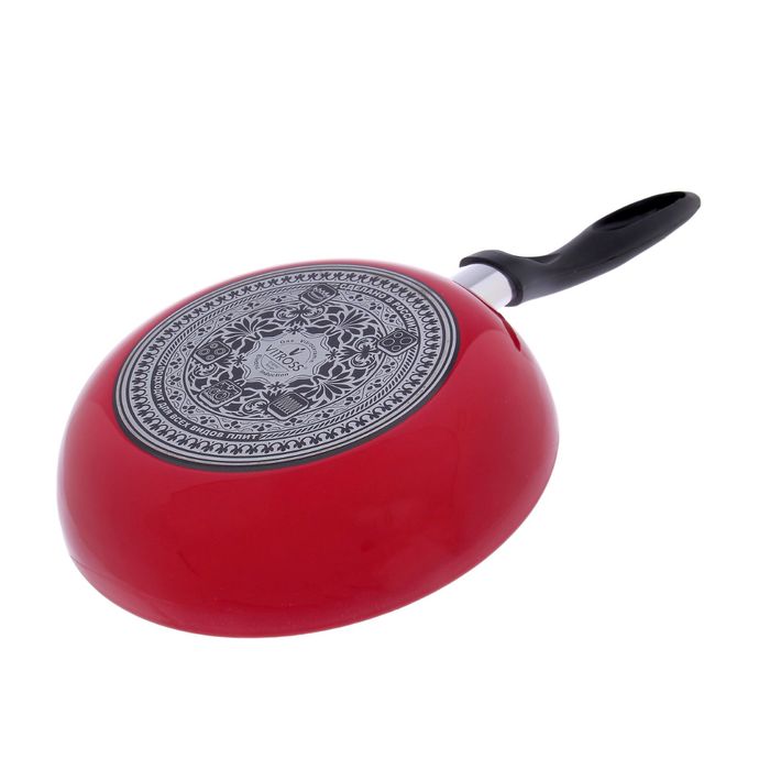 Сковорода 24 см, антипригарное покрытие, 2 л, цвет вишнёвый