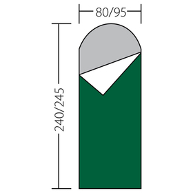 

Спальный мешок Onega450, до -6С, 1,9 кг, 80смх240см