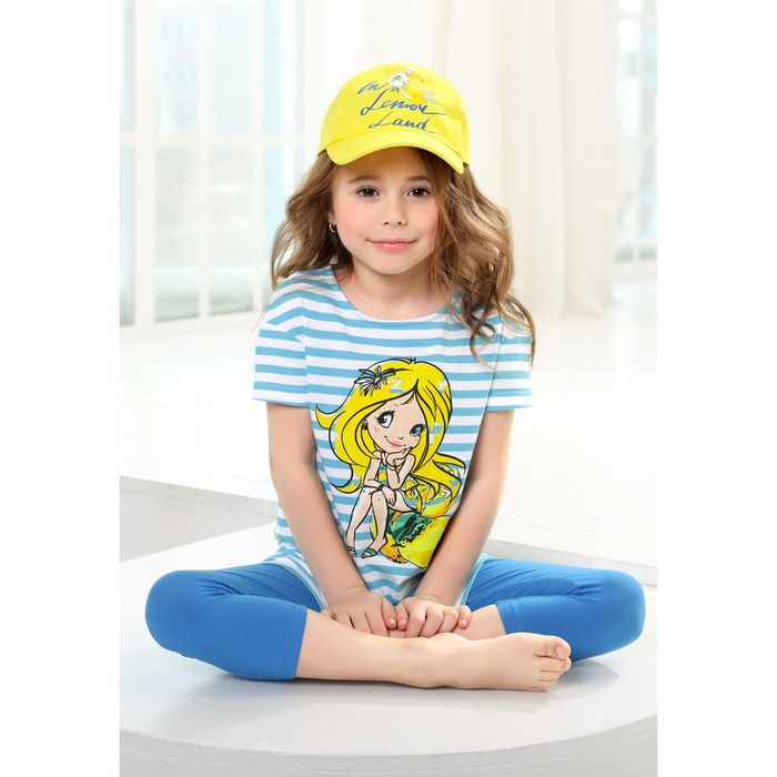 Комплект (туника+лосины) для девочки, рост 86 см, цвет белый