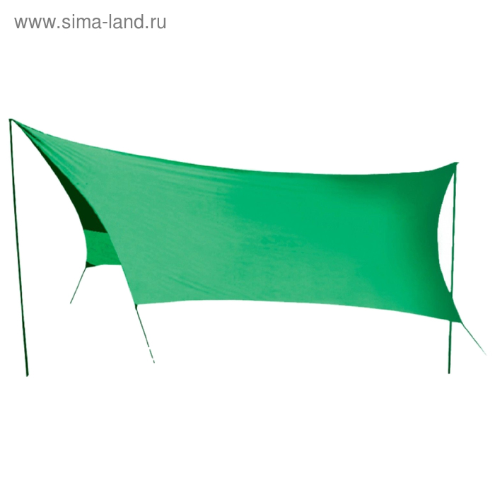 Тент BTrace «Camping» 4,4 x 4,4 м, со стойками, зелёный