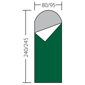 

Спальный мешок Onega300,до +5С, 1,5 кг, 80смх240см