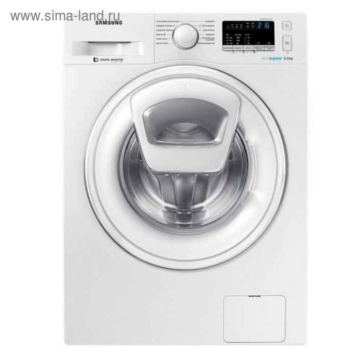 Стиральная машина Samsung WW65K42E08W класс А 1200 обмин 65 кг белая 5734700₽
