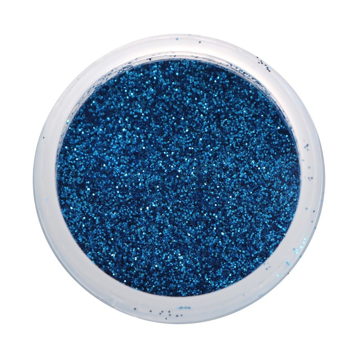 Декоративные блёстки LUXART LuxGlitter (сухие), 20 мл, размер 0.2 мм, голубой