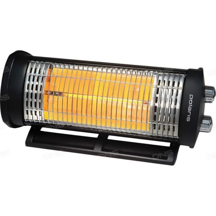 Обогреватель Polaris PKSH 0508H, карбоновый, 800 Вт серебристый/чёрный