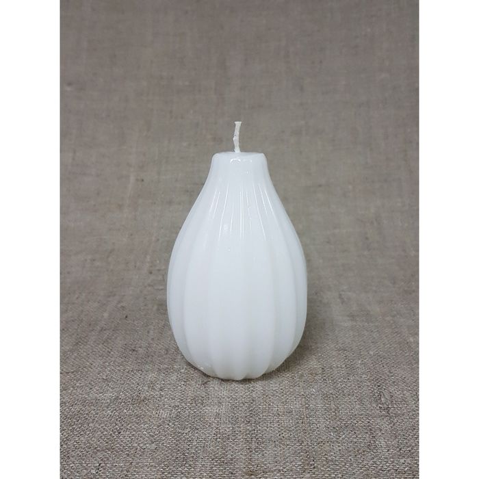 Свеча "Ручная работа" Интерьерная "Луковица малая" 70*110 Белая