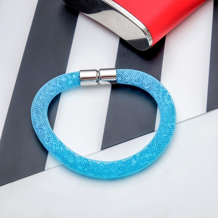 Браслет со стразами "Стардаст" стиль, цвет голубой