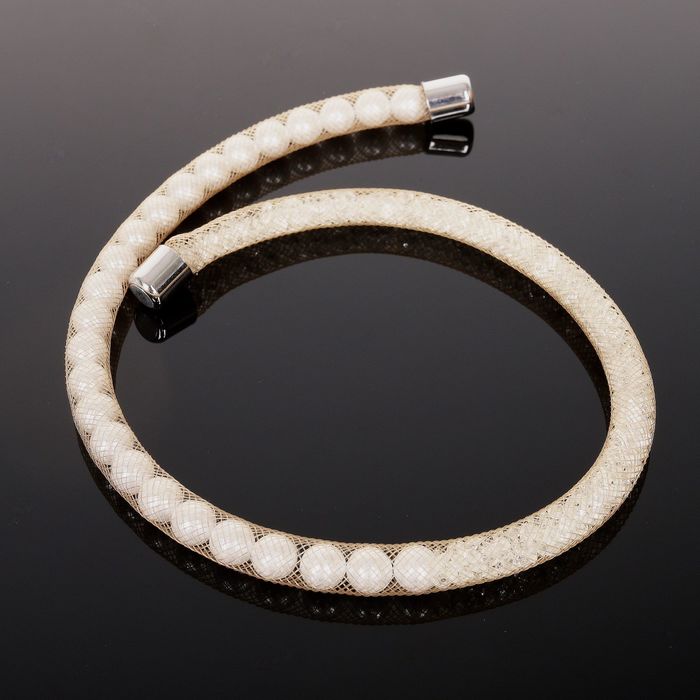 Браслет жемчуг "Стардаст", цвет свето-коричневый