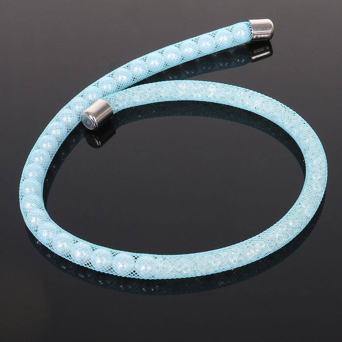 Браслет жемчуг "Стардаст", цвет бело-голубой