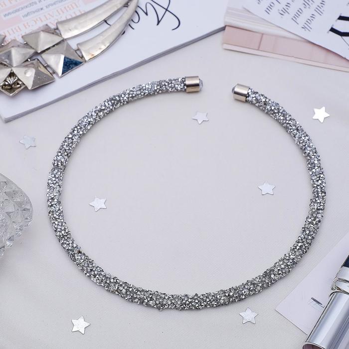 Колье "Шанталь", цвет серебряный