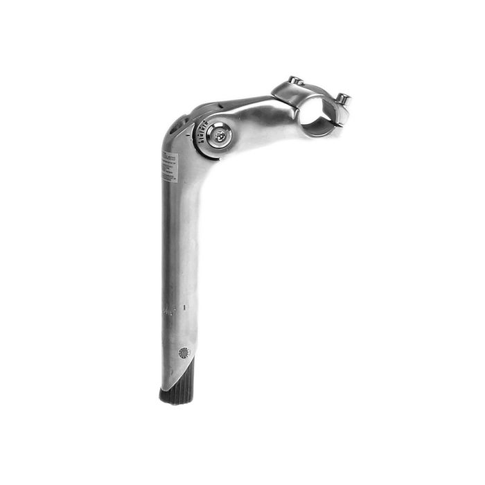 Вынос SM-19, 1-1/8" для руля 25,4 мм с регулировкой наклона, цвет серебристый