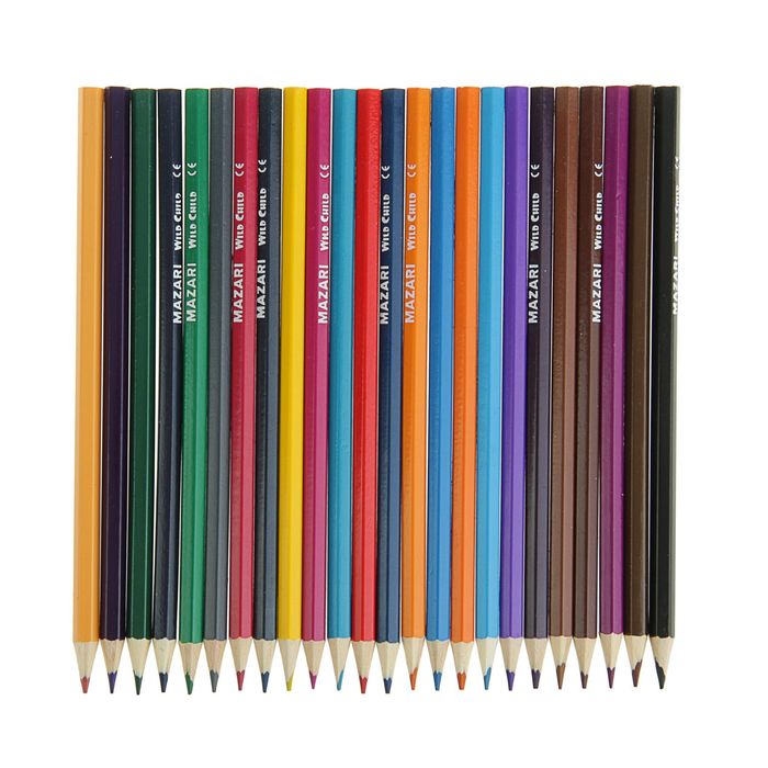 Карандаши 24 цвета Wild Child, шестигранные, d грифеля=2.8мм, европодвес