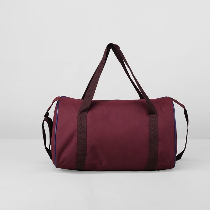 Сумка спортивная 38*28*24, 1 отд на молнии, н/карман, регул ремень, бордо