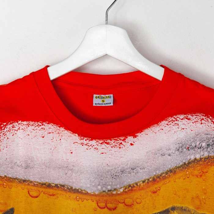 Футболка мужская трикотажная "Человек пивариум", р-р XXL (52)