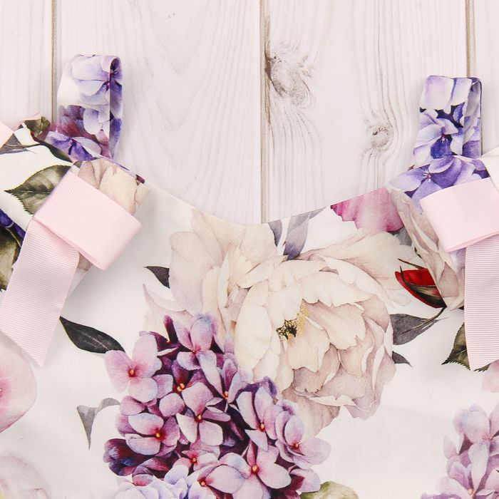 Платье для девочки family look разноцветное, р-р 36, рост 122 см