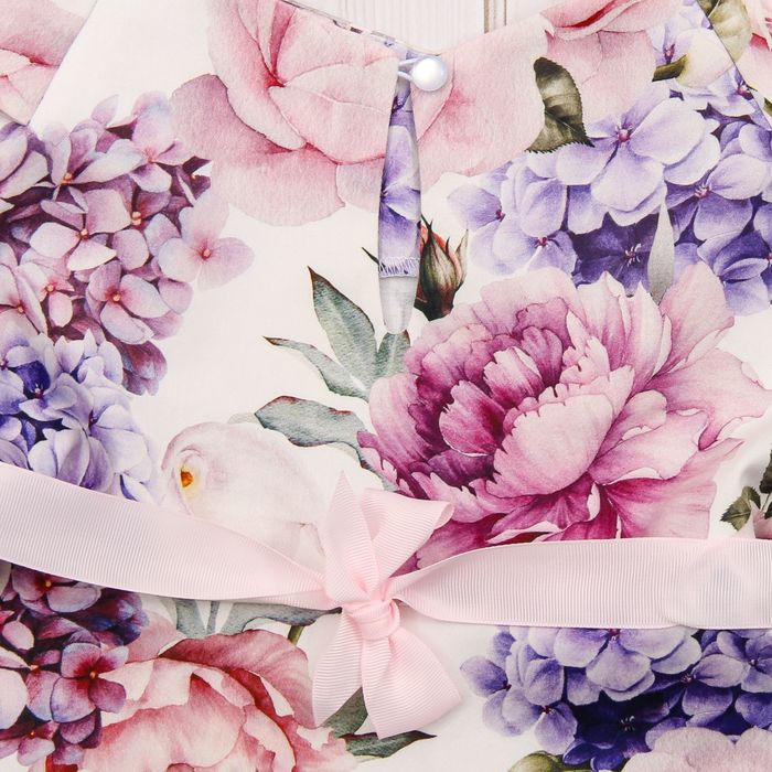 Платье для девочки family look разноцветное, р-р 36, рост 122 см