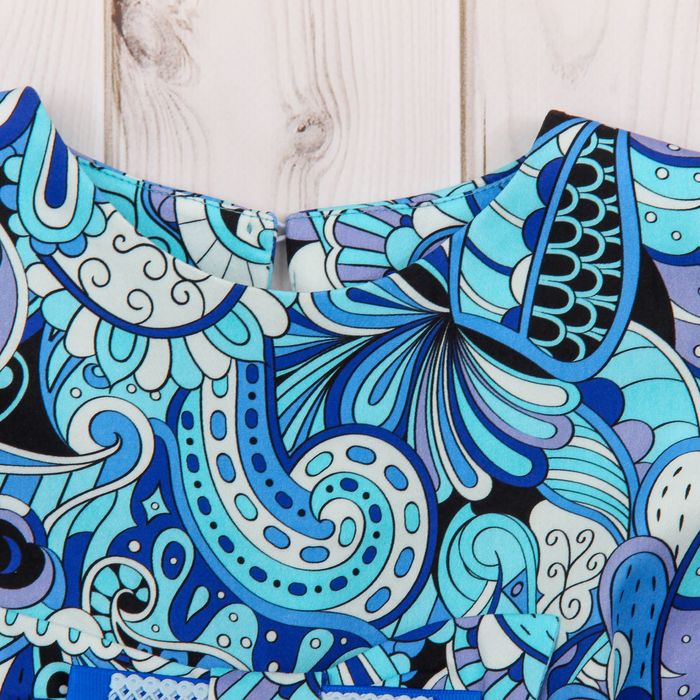 Платье для девочки family look цвет синий, р-р 36, рост 122 см