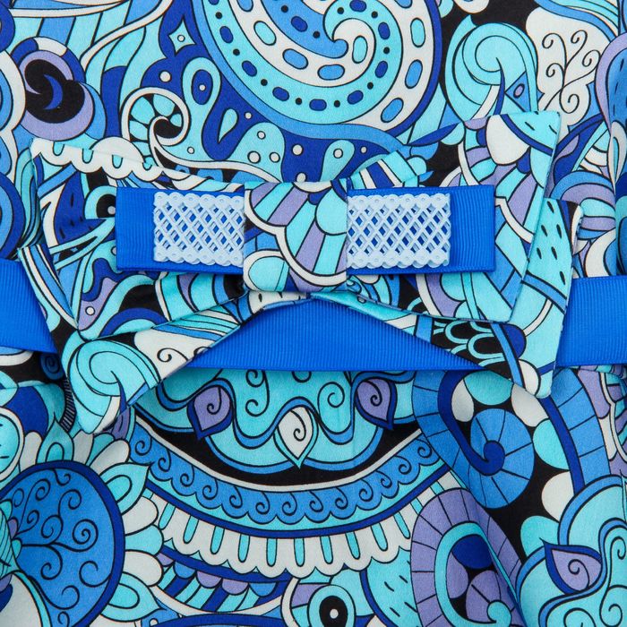 Платье для девочки family look цвет синий, р-р 36, рост 122 см