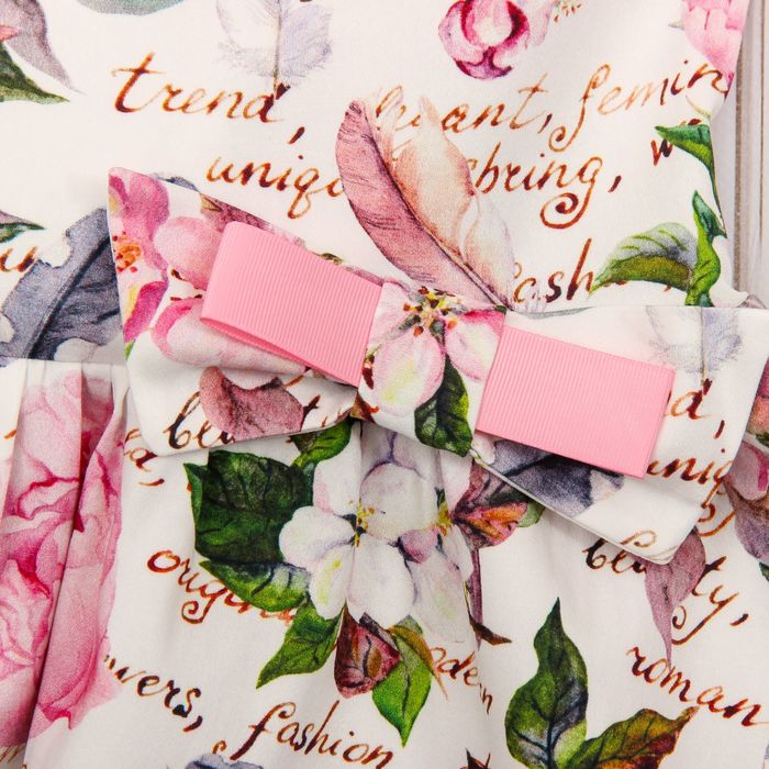 Платье для девочки family look разноцветное, р-р 30, рост 104 см