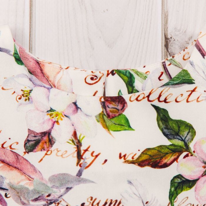 Платье для девочки family look разноцветное, р-р 32, рост 110 см