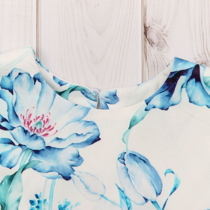 Платье для девочки family look цвет белый, р-р 28, рост 98 см