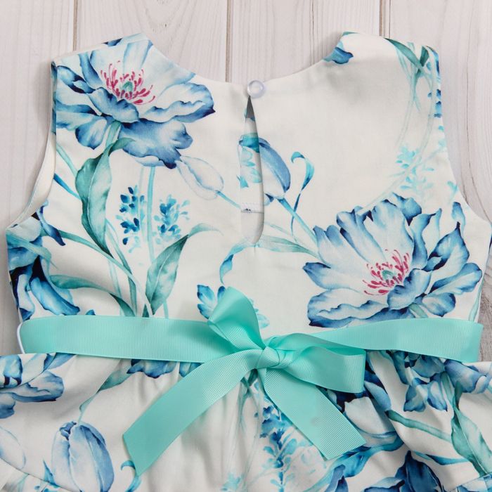 Платье для девочки family look цвет белый, р-р 34, рост 116 см