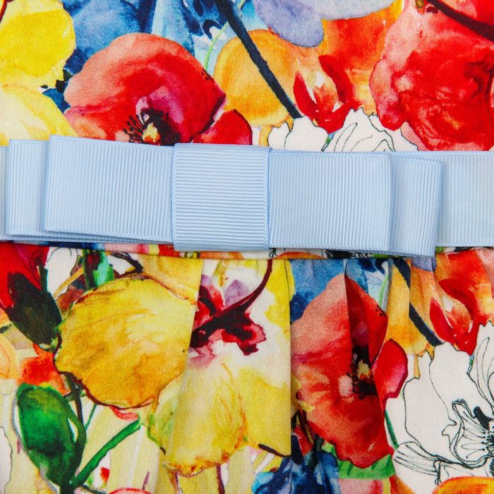 Платье для девочки family look разноцветное, р-р 32, рост 110 см