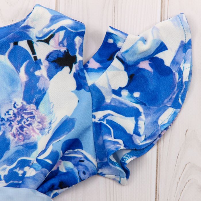 Платье для девочки family look цвет синий, р-р 34, рост 116 см