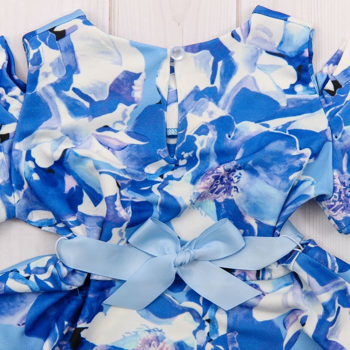 Платье для девочки family look цвет синий, р-р 36, рост 122 см