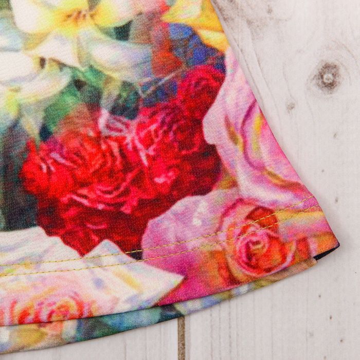 Платье для девочки family look разноцветное, р-р 28, рост 98 см