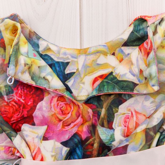 Платье для девочки family look разноцветное, р-р 28, рост 98 см