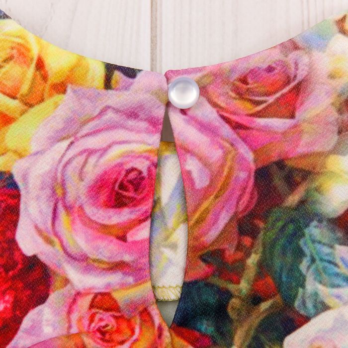 Платье для девочки family look разноцветное, р-р 30, рост 104 см