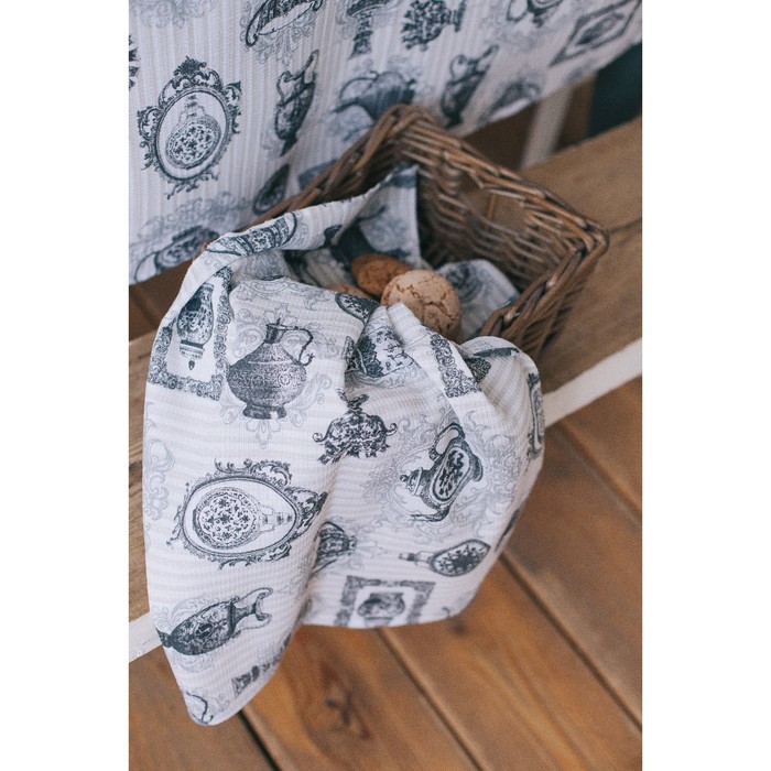 Полотенце "Доляна" Диковинная утварь 47 х 70 см, вафельное полотно 162 г/м²