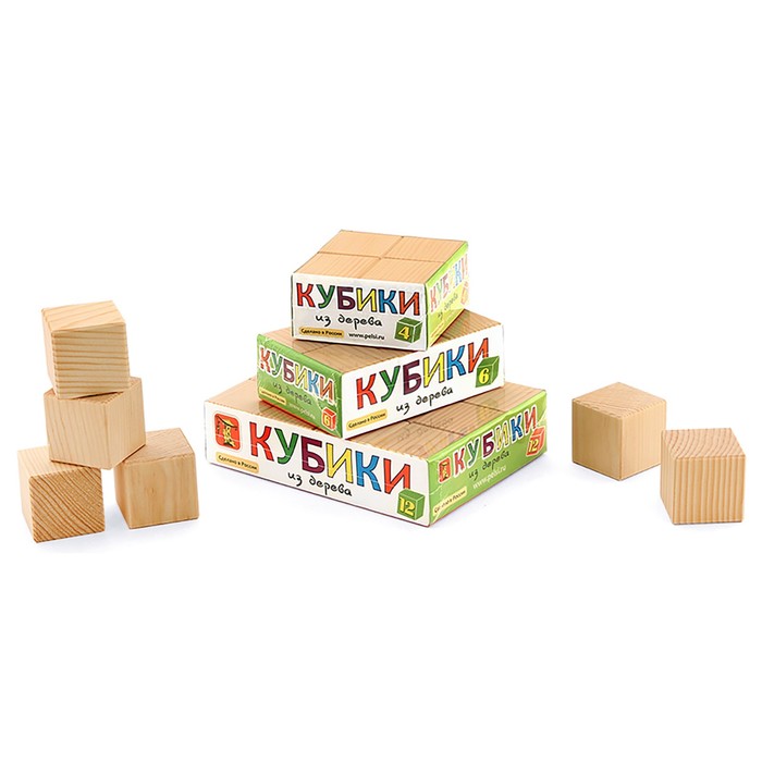 Кубики Неокрашенные, 4 шт.