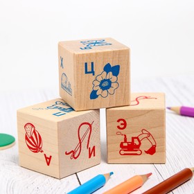 

Кубики «Алфавит и рисунок», 12 шт.