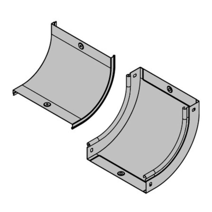 Угол "ДКС" 36685, для лотка, вертикальный, внутр. 90град., CS90, 300х80