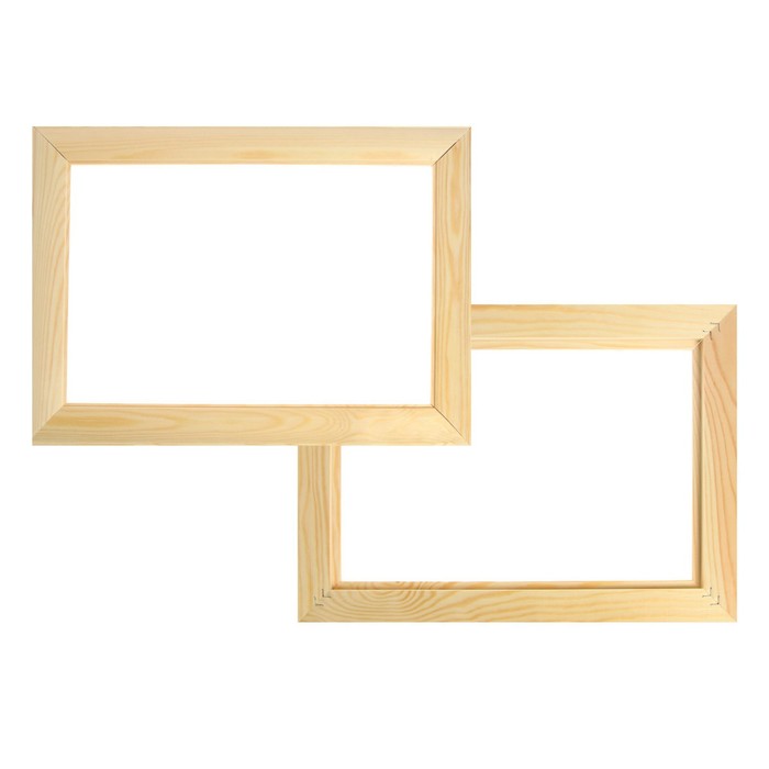 Холст на подрамнике хлопок 100% акриловый грунт 2*20*30 см среднезернистый, 380г/м² +рама Школа Художников