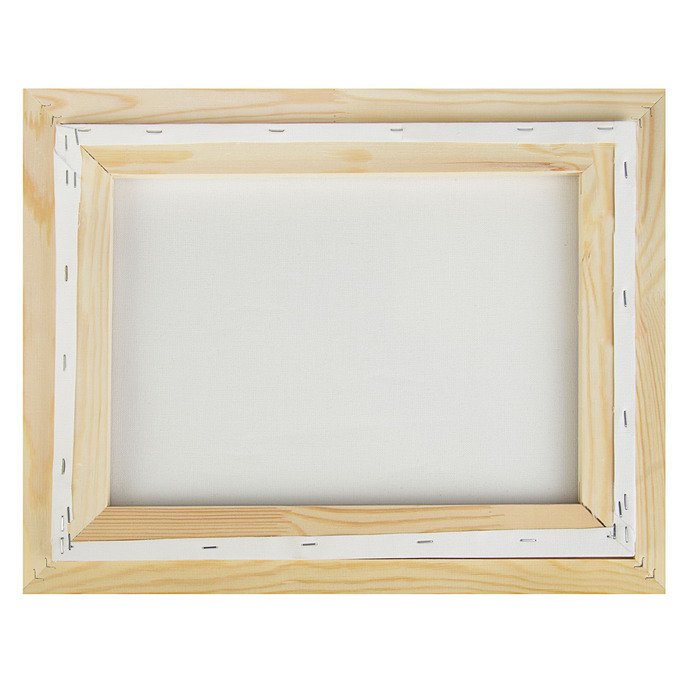 Холст на подрамнике хлопок 100% акриловый грунт 2*30*40 см среднезернистый, 380г/м² +рама Школа Художников