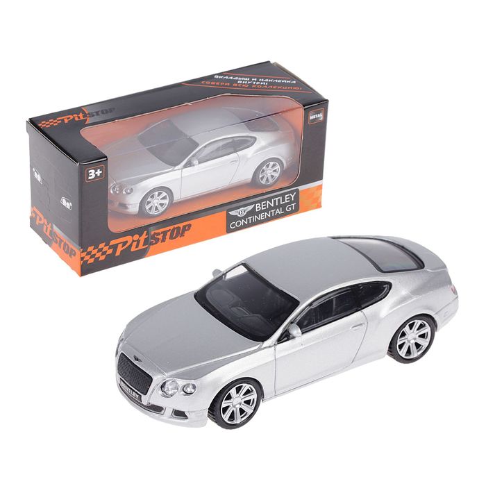 Машина металлическая Bentley Continental GT, масштаб 1:43