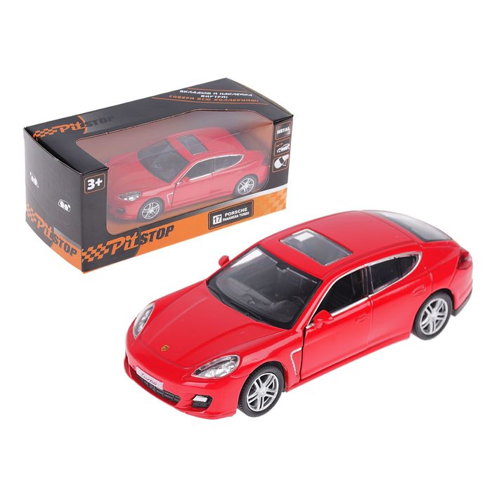 Машина инерционная Porsche Panamera Turbo, красная, масштаб 1:32