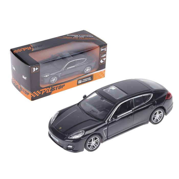 Машина инерционная Porsche Panamera Turbo, черная, масштаб 1:32
