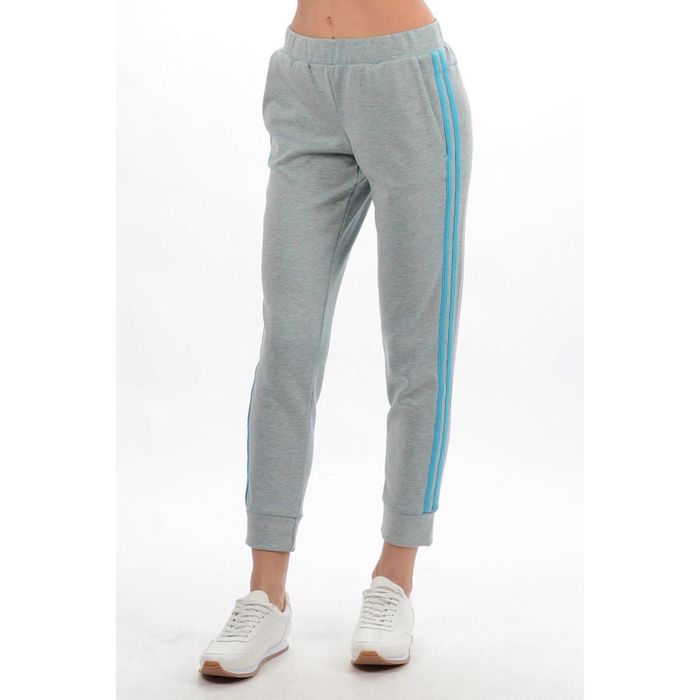 Брюки женские с лампасами, модель 09, меланж, 42/158