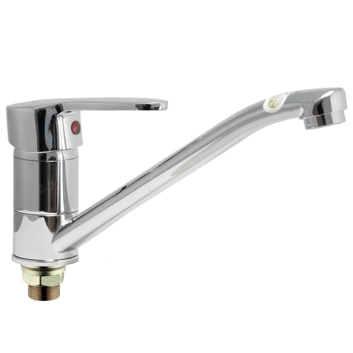 Смеситель для мойки одноручный Juguni JGN0310 с гибкой подводкой, литой поворотный излив 250 мм, картридж 35 мм