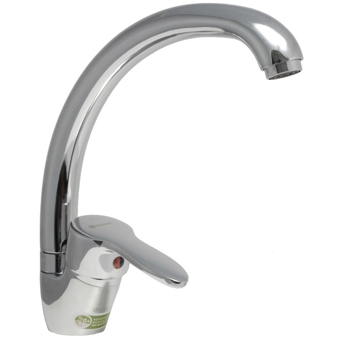 Смеситель для мойки одноручный Juguni JGN0310/D с гибкой подводкой, литой поворотный излив, картридж 35 мм