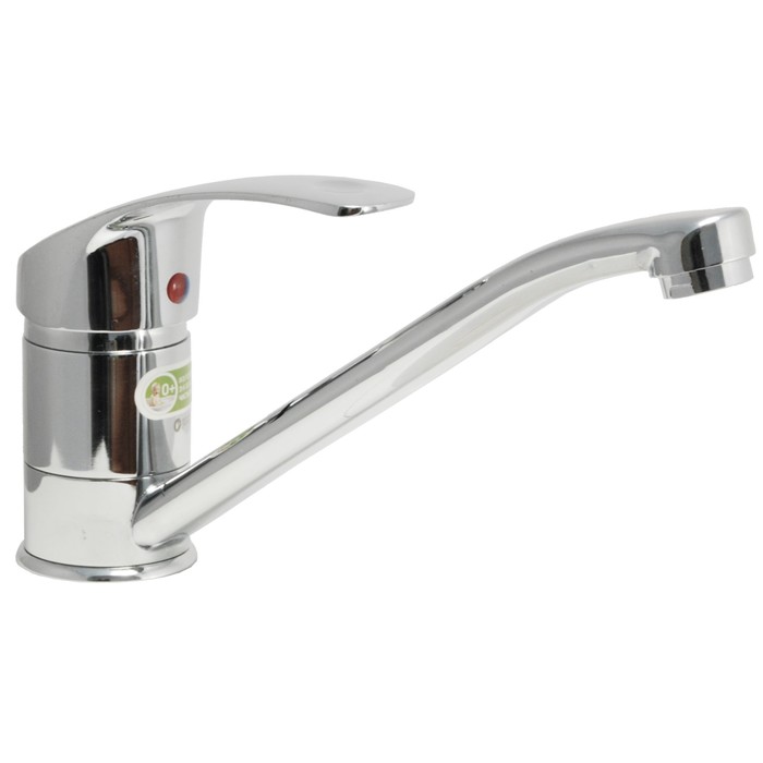 Смеситель для мойки одноручный Juguni JGN0421 с гибкой подводкой, литой поворотный излив 250 мм, картридж 40 мм