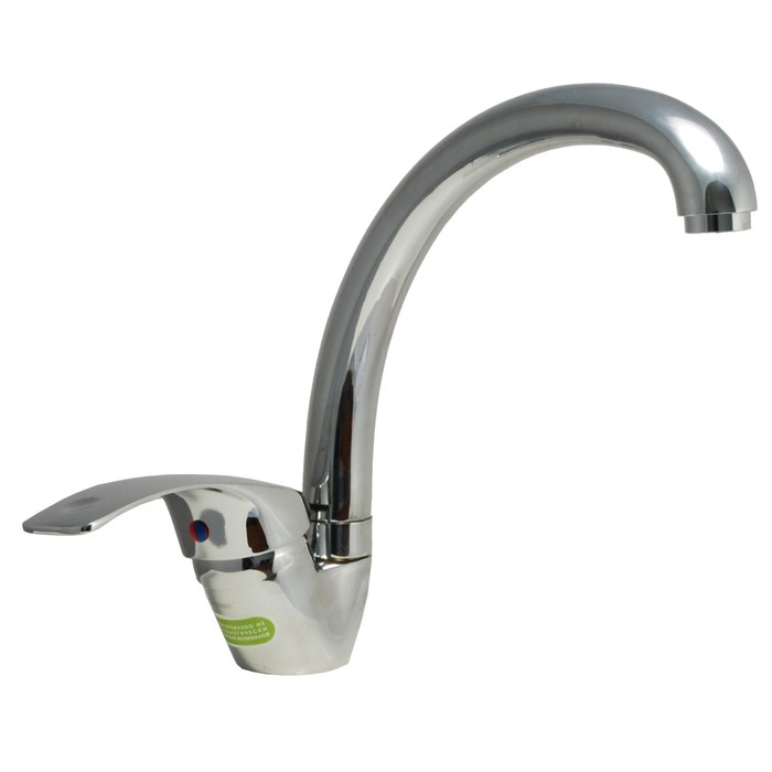 Смеситель для мойки одноручный Juguni JGN0321/D с гибкой подводкой, литой поворотный излив, картридж 40 мм